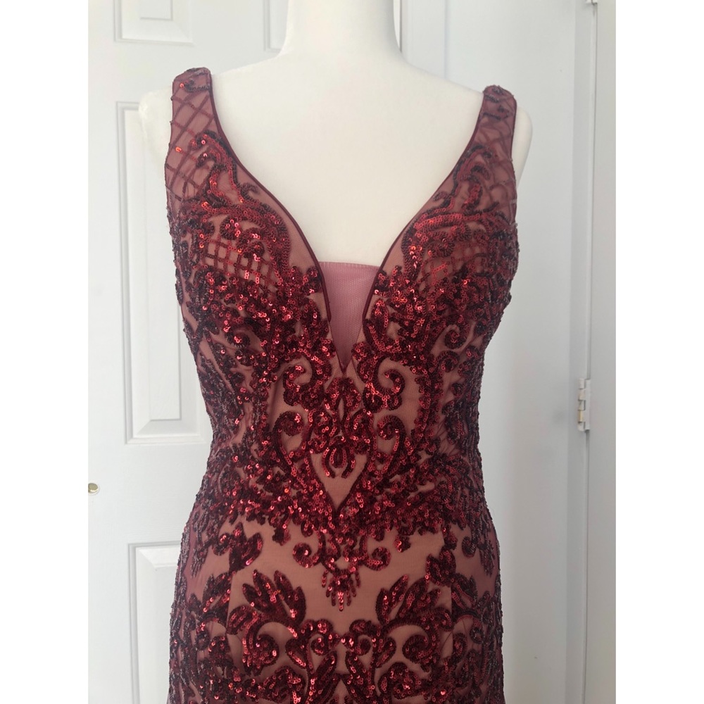 Sequined Formal Gown - Picture 2 of 3